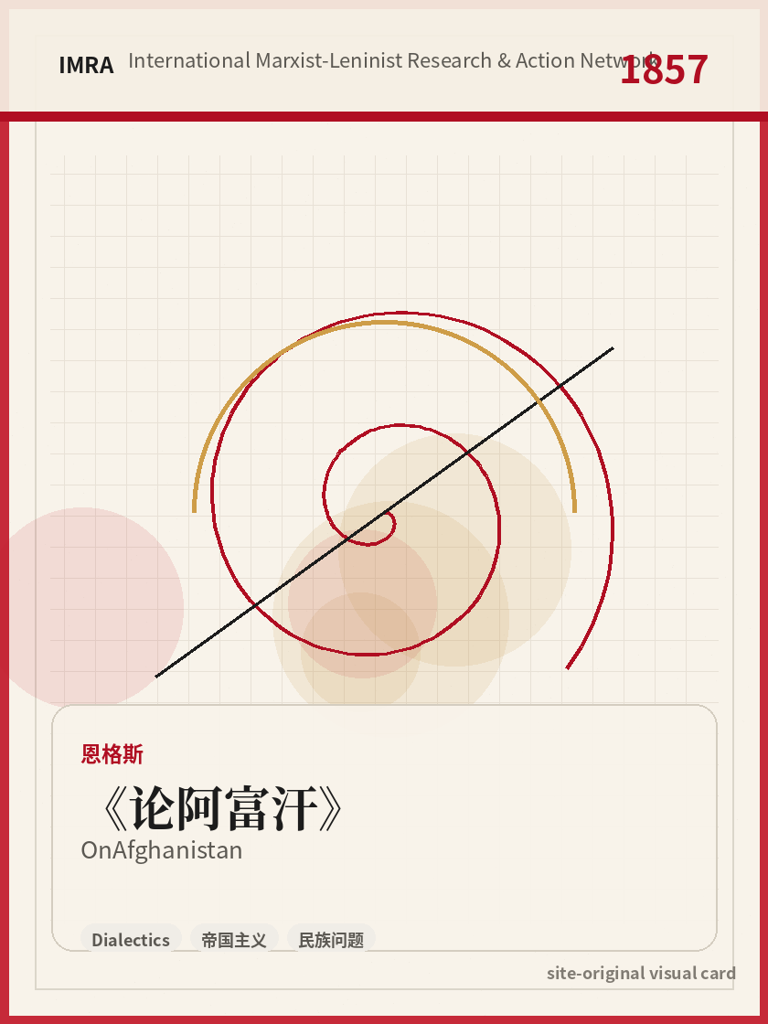 论阿富汗 站内资料视觉卡，包含作者、年份和主题意象。 / On Afghanistan site-generated reference visual card with author, year, and thematic imagery.