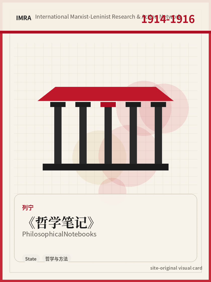 哲学笔记 站内资料视觉卡，包含作者、年份和主题意象。 / Philosophical Notebooks site-generated reference visual card with author, year, and thematic imagery.